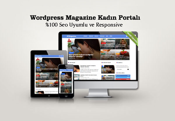 Wordpress Magazin kadın portalı teması